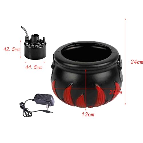 CALANDIS® Halloween Mini Fog Mister and Witch Bucket Us 110V Plug for Vase Basin Style B