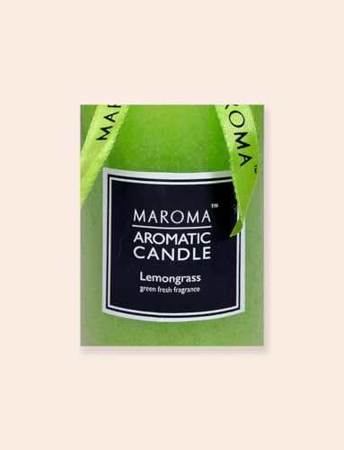 Cylindric Color Candle - 300 GMS.(Lime Green/Lemongrass)