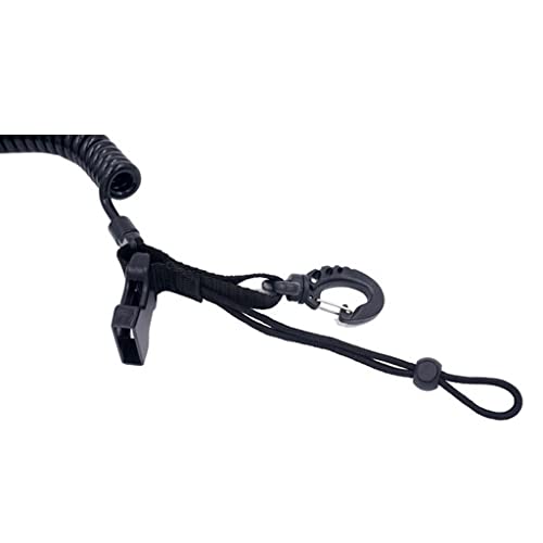 bnf® Scuba Diving Elastic Spring Coil Torch Lanyard Quick Release Buckle Black A | Water Sports | Scuba & Snorkeling | Other Scuba & Snorkeling