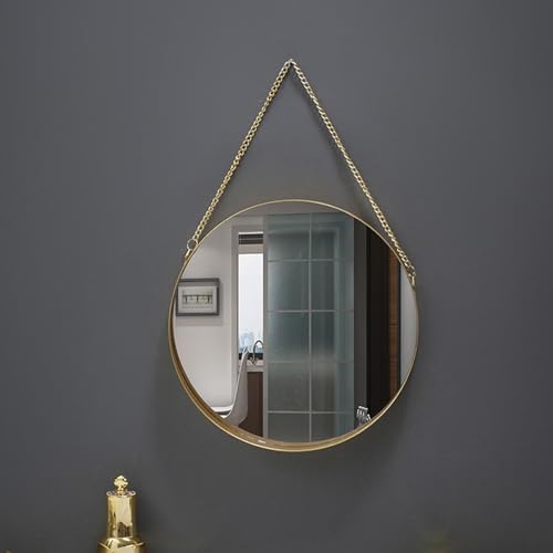 ATORSE® Wall Mirror Round Nordic Style Bathroom Mirror for Bedroom Apartment Gallery