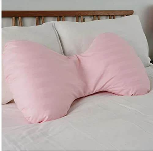 ATOOTFUSION Ultra Soft Butterfly Shaped Pillow/Body Pillow/Maternity Pillow Butterfly Maternity Pillow (Light Pink)