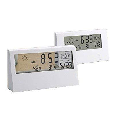 Meenamart Digital Alaram Table Clock(White)