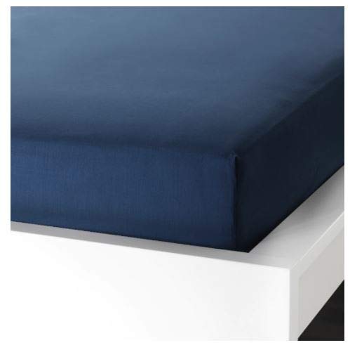 Ikea ULLVIDE Fitted Sheet (Dark Blue, 90x200)