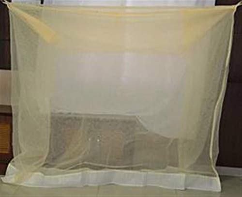 Ans Mosquito net Heavy Quality HDPE NET Ivory Color (3.5 x 6.5 ft Single Bed)