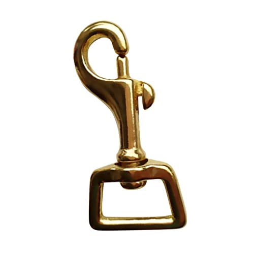 bnf® Solid Brass Square Swivel Trigger Clip Snap Hook Bag Clasp Key Chain 14x58mm | Water Sports | Scuba & Snorkeling | Other Scuba & Snorkeling
