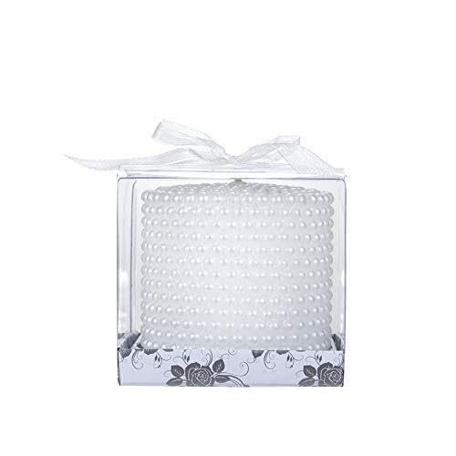 The Decor Affair 1 Pcs Unveil The Essence of Tranquility with This Unique and Invigorating Scented Beaded Candle in Pristine White, Crafted to Transport You to a State of Calm and Serenity