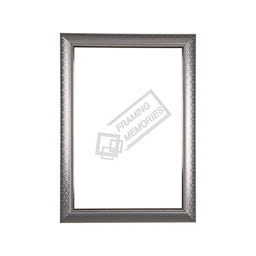 Cheval Glasses Designer Sliver Photo Frame with Glass Size 16 X 20 Inches