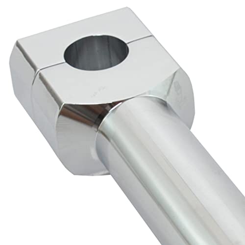 UJEAVETTE Motorcycle Handlebar Riser Kit 22/25mm Universal for Motocross Silver 25MM