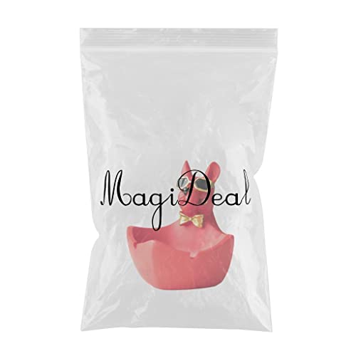 MYADDICTION Animal Figurine Ashtray Storage for Cigarettes Artware Office Decor Ornament Red