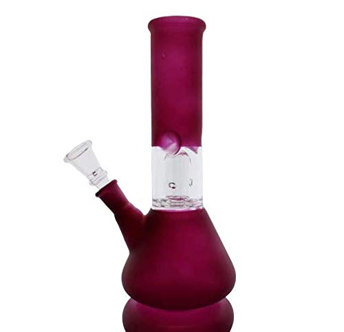 True Handicraft Glass Water Pipe for Home Decor – Percolator- 8 Inch - Pink