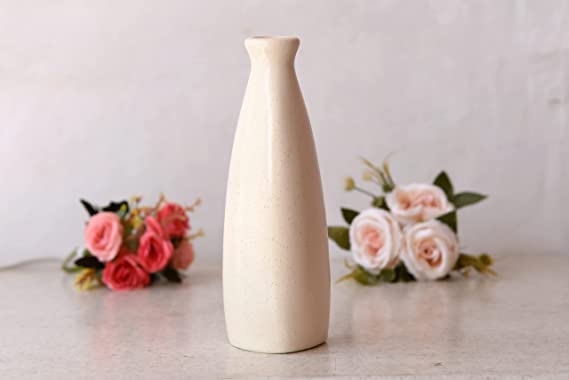 SSG Bottle Shape Flower Vase Office Table Living Room Center Table Ceramic Pot [Only Vase