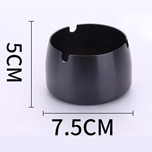 CLUB BOLLYWOOD Windproof Ashtray Stainless Steel Cigar Ash Tray for Home Office Black S|Home & Garden | Kitchen, Dining & Bar | Kitchen Tools & Gadgets |1 Piece Ashtray