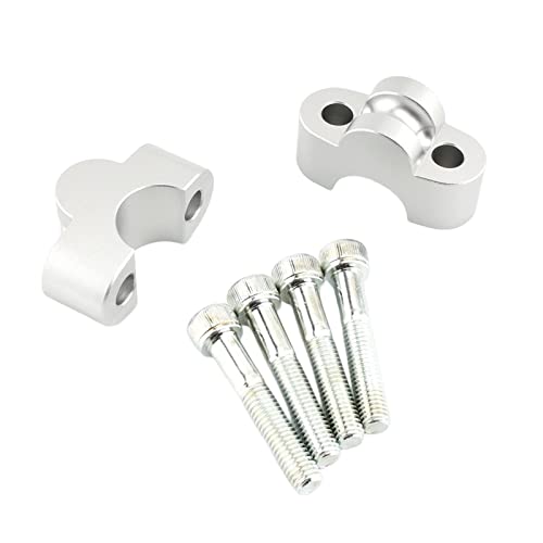 CALANDIS™ 2 Pieces Motorcycle Handlebar Riser Clamp for Honda CB1100 RS CB1100 EX Silver | Risers | Handlebars, Grips Levers | Motorcycle Parts