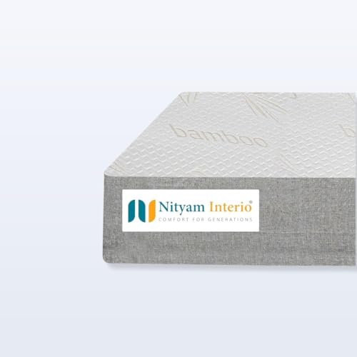 NITYAM Orthopedic Triple Layer Memory Mattress – Air Flow Mattress, Orthopedic Mattress for Back Pain, Foam Mattress,Anti-Microbial, 10-Year Warranty (78X35X8, Single)