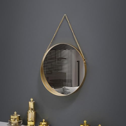 ATORSE® Wall Mirror Round Nordic Style Bathroom Mirror for Bedroom Apartment Gallery