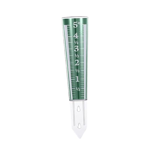 ATORSE Garden Rain Gauge Lawn Courtyard Patio Decorative Stake Water Measuring Tool Blue