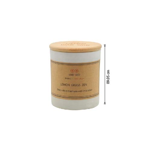 Waabi-Saabi Strong Scented Candle Lemon Grass Zen Set of 2