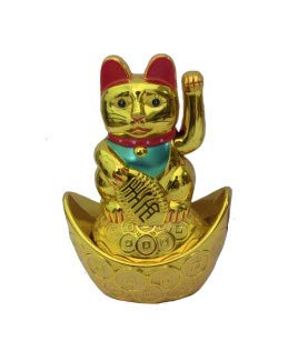 Astro Devam Fengshui Lucky Cat Feng Shui Vastu Welcome Cat, Fengshui Cat Showpiece for Business and Prosperity, for Health, Wealth & Prosperity for Home and Office