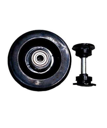 CYIDER Durable Black Swing Car/Panda/Magic Car 2 Wheel Set with Bearings, Rod, and Bush Pattern - Easy to Fit and Provides Stability Ideal for Replacing Worn-Out or Damaged Wheels