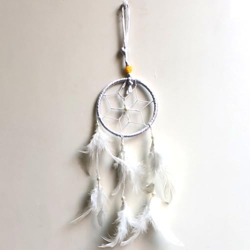 Feather Dream Cache Handmade Wall Hanging Art for Bedroom Office Balcony Garden