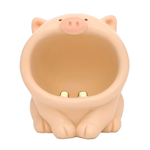 MYADDICTION Resin Animal Ashtray Centerpiece Statue for Indoor Outdoor Desktop Mens Gift Light Pink