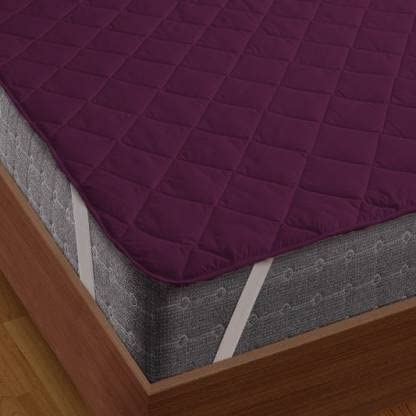 Jaipur Linen Water Resistant & Dustproof Mattress Protector California King Bed Size 72 Inch X 84 Inch -Purple