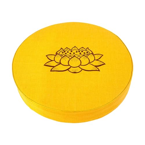 ATORSE® Yoga Cushion Buddhist Comfortable Floor Pillow For Women Men Yoga Stretching Yellow