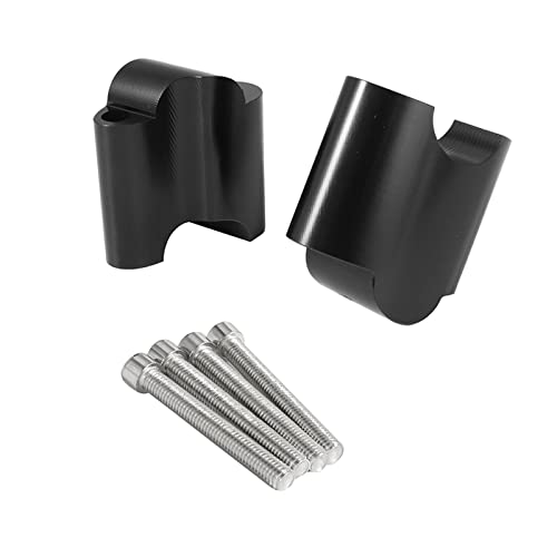 UJEAVETTE 2Pcs Handlebar Riser Clamp for XL 1200x Forty-Eight 2010-17 Black