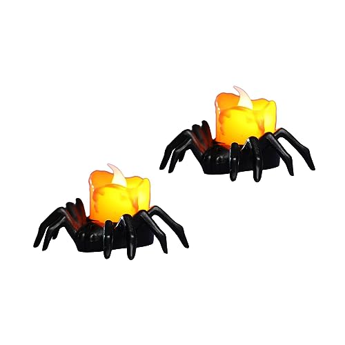 SAZ DEKOR 2X Pumpkin Candle Light Electric Candle Lantern for Festival Halloween Party