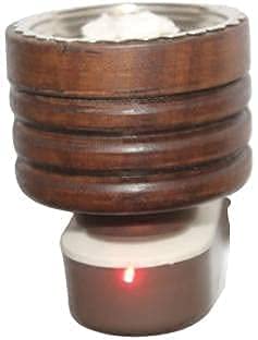 CANDY KART Wooden Electric Incense Burner | Kapoor Dani Camphor Burner | Essential Oil Diffuser | Aroma Diffuse (Antique)