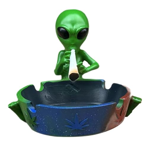 CALANDIS® Ashtray Statue Souvenirs Decor Crafts Unique Table Decor Figurine Decoration Green | Figurines | Home Dacor
