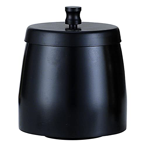 SECRET DESIRE™ Windproof Ashtray with Lid Stainless Steel Rainproof for Smoking Smokers Black