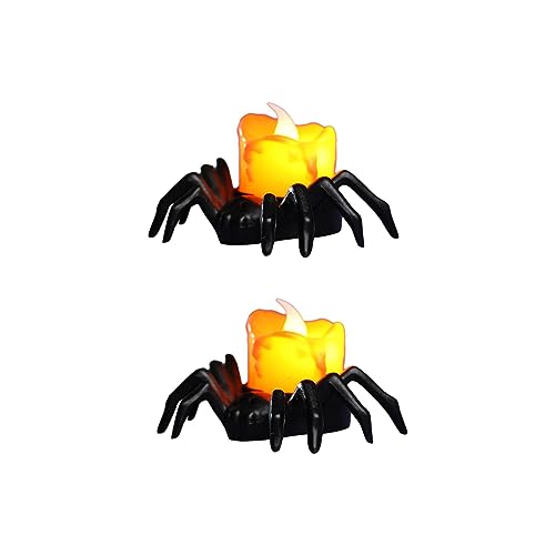 SAZ DEKOR 2X Pumpkin Candle Light Electric Candle Lantern for Festival Halloween Party