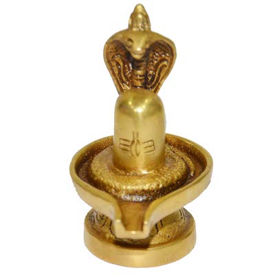 VR Creatives Brass Lord Shiv Leinga H- 7.5 cm