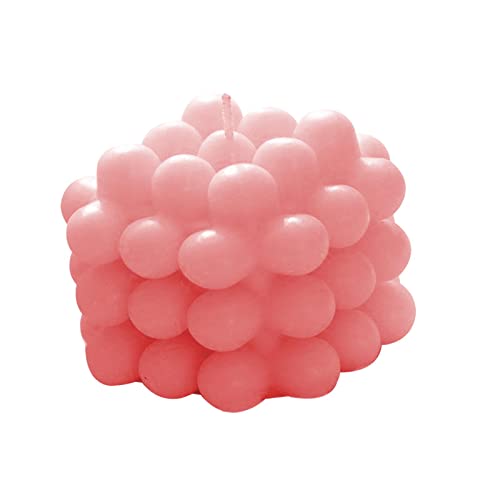 SECRET DESIRE Scented Candles Geometry Bubble Candles for Office Christmas Photo Props Pink