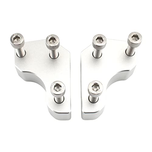 UJEAVETTE Motorcycle Handlebar Risers Kit for GTR1400 2008-2022 Increased 25mm Argent