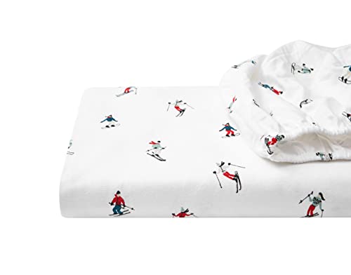 Eddie Bauer Ski Slope Flannel Sheet Set, King, Multi