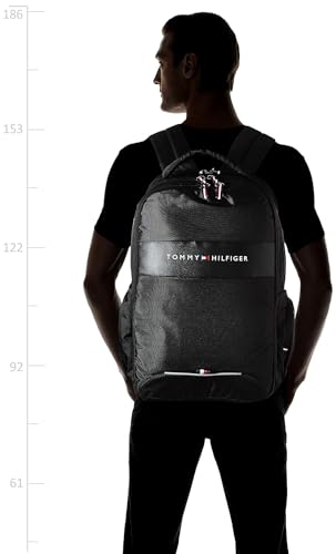 Tommy Hilfiger Joshua Polyester 20.61L Laptop Backpack For Unisex - Black