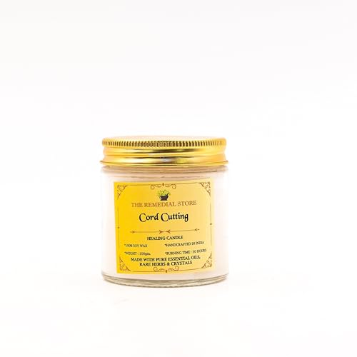 The Remedial Store Healing Ritual Money Candle | Luxury Fragrance | Therapy Candle | Glass Candle | Jar Candle | Soy Wax Candle | Smokeless Wax Candle | 30 Hours Burning Time (Cord Cutting)