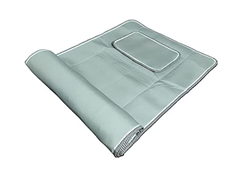 JAY GEL AMBE CREATION BIO MAGNETIC MATTRESS PROTECTOR WITH 1 PILLOW (3X6 feet) GREY