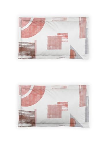 DDecor King Size Bedsheet 180 Thread Count Cotton with 2 Pillow Covers - Premium Collection - Coral Haze