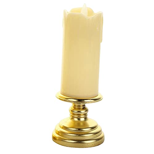 CALANDIS® Flameless Candle Flickering Votive Candles Tealight Decor for Desk Festival 7Cmx18Cm | 1 Flameless Candle Light