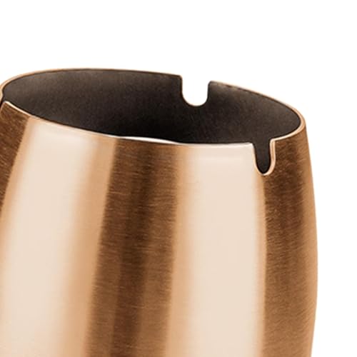 Tapered Ash Holder Portable Stainless Steel Ashtray for Villas Outdoor Patio rose gold|Home & Garden|1 Stainless steel ashtray