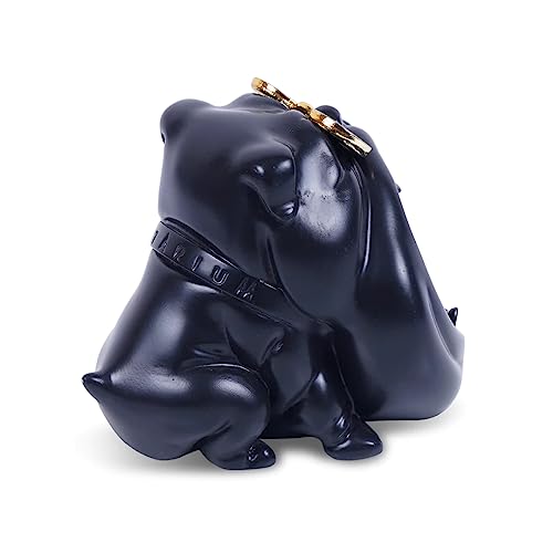 Marble Rust and Resin Bull Dog Ashtray For Indoor, Ash Trays For Smoking For Home, Ashtray For Cigarette Stylish, Ashtray For Home, Car Ashtray