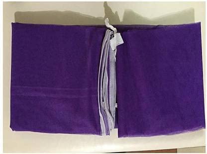 Machardani wala Mosquito net for Bed, Polycotton Mosquito Net for Double Bed and Single Bed, Frame Hung Mosquito net- Purple (5 * 7 ft)