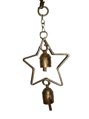 ARFA KUTCHHI CRAFT The Star Bell is Made of Recycled Copper & Iron Metal Sheet, The Material is Called Bell