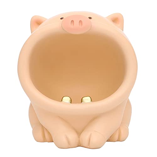 MYADDICTION Resin Animal Ashtray Centerpiece Statue for Indoor Outdoor Desktop Mens Gift Light Pink