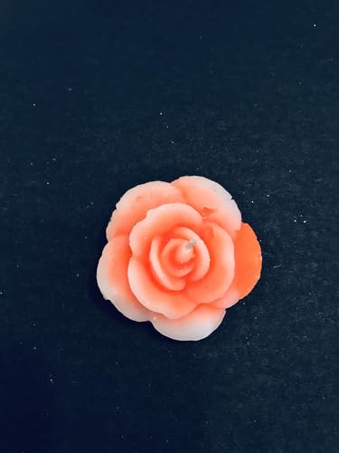 The Decor Affair Set of 6 Stunning Rose Flower Wax Floating Candles - Unique Water Flower Shaped Diyas/Candles for Home Decor, Diwali, and New Year Festivities.