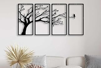 four frame tree design wall hanging