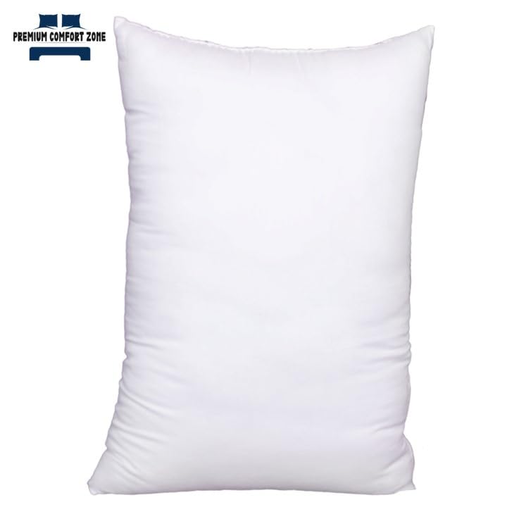 Premium Comfort Zone Polyfiber Filled White Pillow 1pc (17 x 27 in)